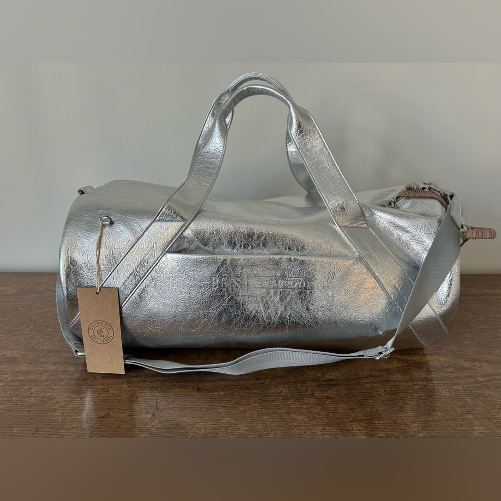NWT BÉIS x Chipotle The Burrito Duffle 
in Foil